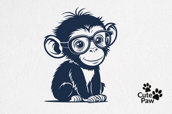 Download Adorable Cartoon Monkey Design Vector - Monkey design Collection