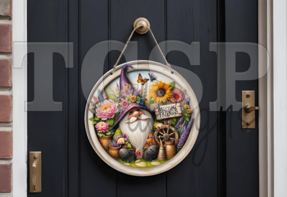 Download Gnome Welcome Friends Door Sign - Friend Collection