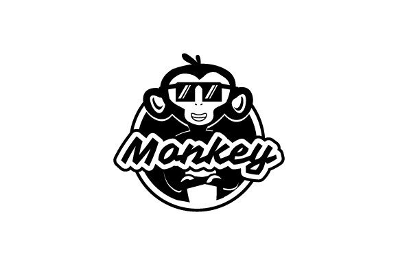 Download Black Monkey Design Vector Isolated - Monkey design Collection