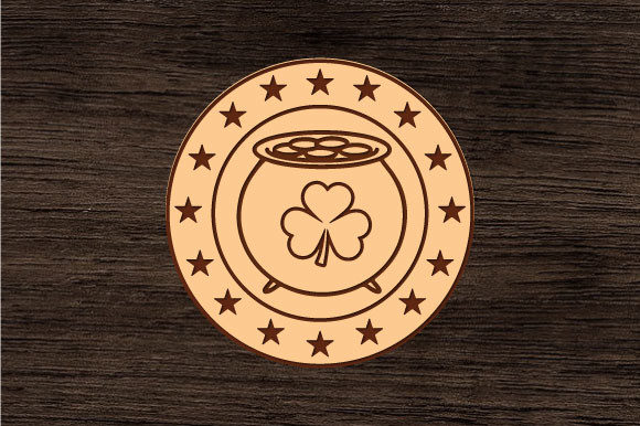 Download Lucky Coin Laser Cut Files for Glowforge - Laser cut files Collection