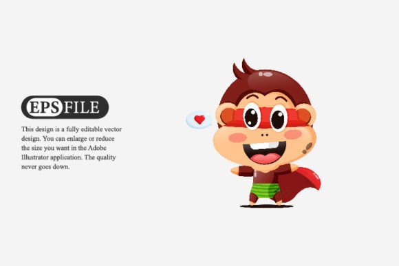 Download Cute Super Monkey Design - Monkey design Collection